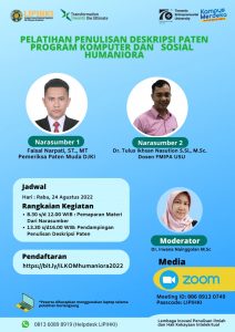 Read more about the article Pelatihan Penulisan Deskripsi Paten Program Komputer dan Sosial Humaniora