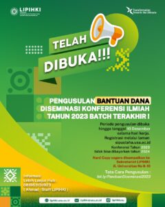 Read more about the article Pengajuan Bantuan Dana Diseminasi Konferensi Ilmiah Tahun 2023