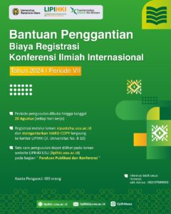 Read more about the article Pengajuan Bantuan Penggantian Biaya Registrasi Konferensi Ilmiah Tahun 2024 Periode VII