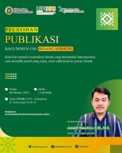 Read more about the article Pelatihan Publikasi bagi Dosen USU bidang Sosial dan Humaniora