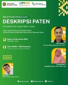 Read more about the article Pelatihan Penulisan Deskripsi Paten 2024